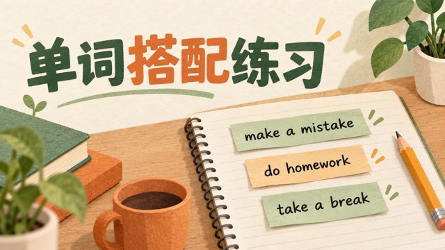 英语单词怎么学会用：从常见搭配开始