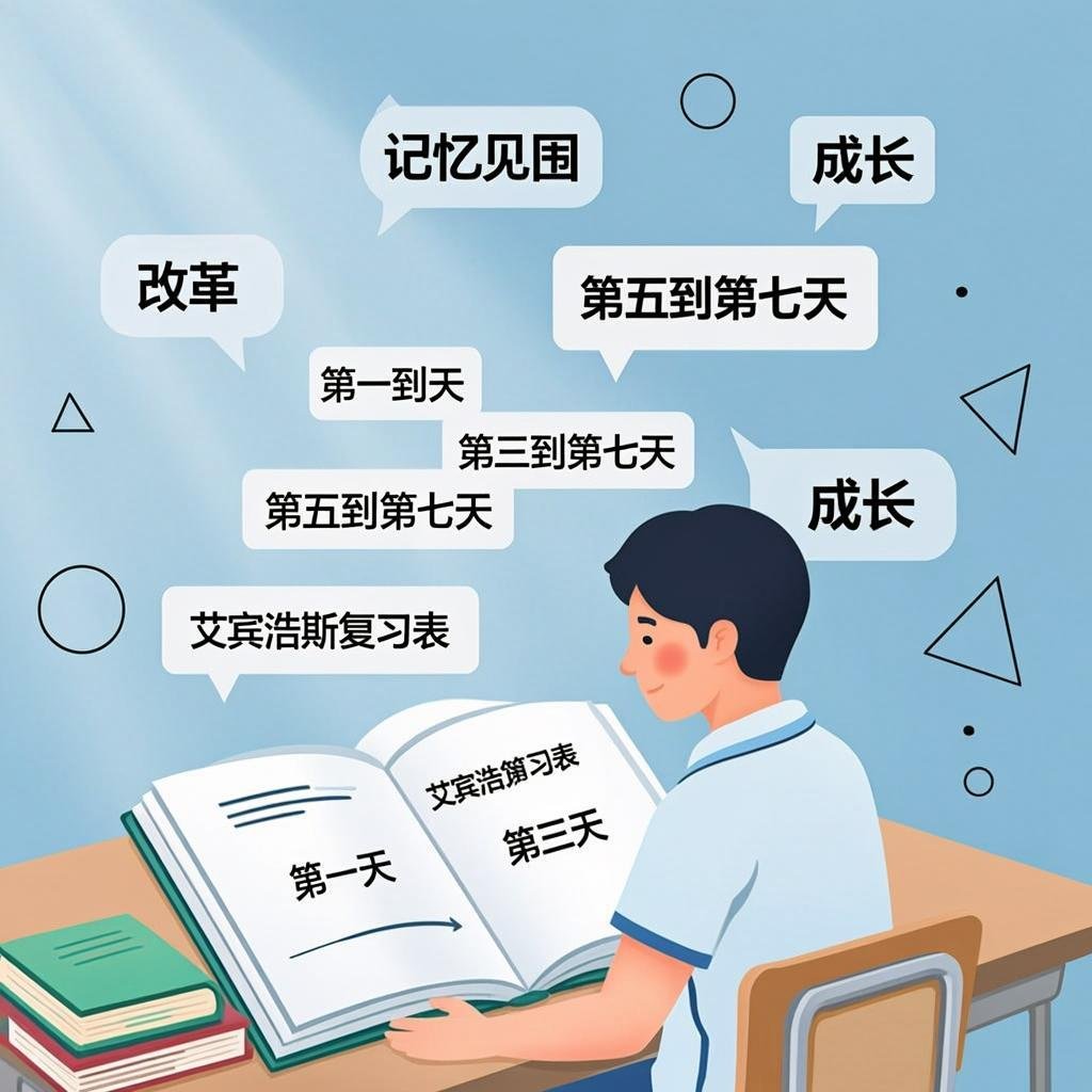 中学生用艾宾浩斯复习表巩固记单词的科学方法相关插图