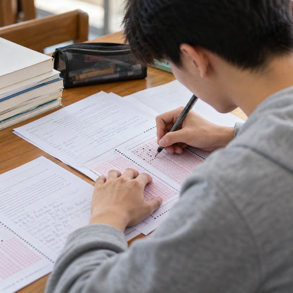 大学生四六级考场答题卡填涂注意事项相关插图